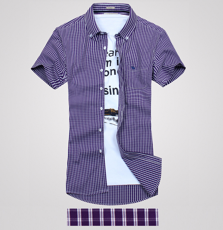 Nueva Abercrombie Fitch Hombres Algodón camiseta de verano AF6837